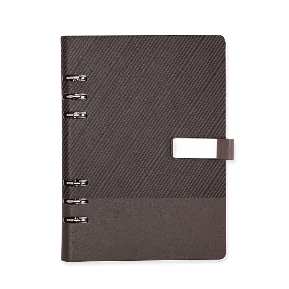 APEX01 Caderno Fichário Couro Sintético